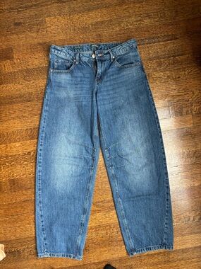 wild fable mid rise barrel jeans